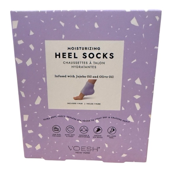 Voesh Accessories - Voesh Moisturizing Heel Socks - Purple